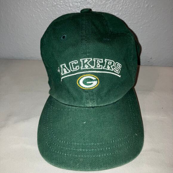 Hat NFL Green Bay Packers Corduroy Vintage Sports Specialties Dad Cap Strap Back - Picture 1 of 11